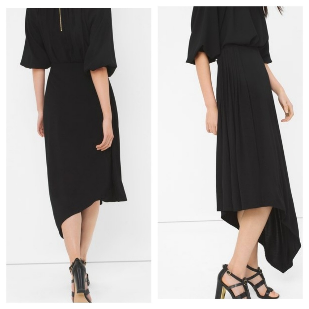 White House Black Market Asymmetric Maxi Skirt XS